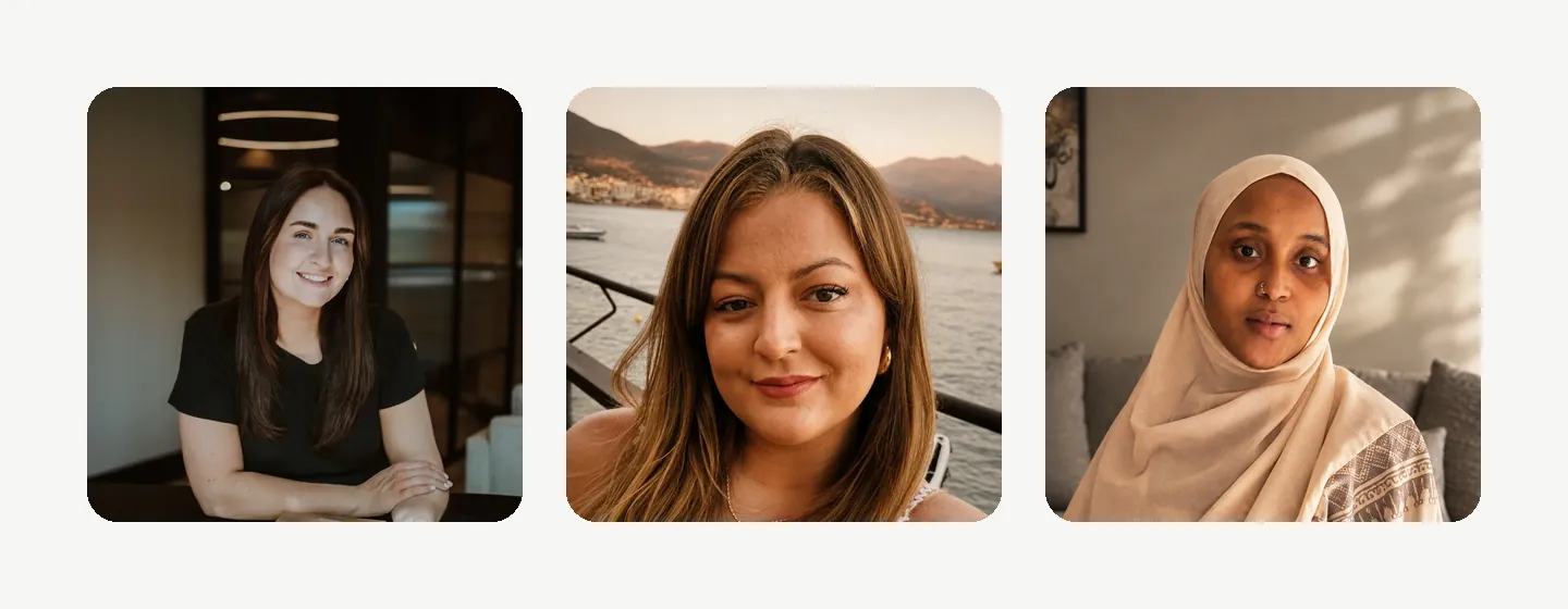 Memory Catchers Ashley Eccleston, Camille Ashforth and Salamata Bah