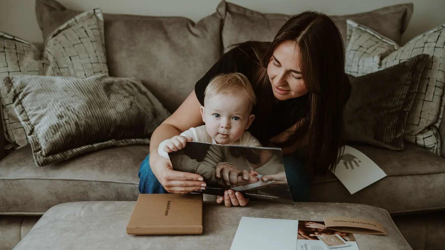 A parent and baby sharing a quiet moment