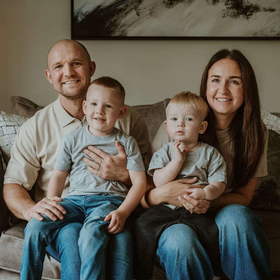 Ashley and Ryan with their two boys