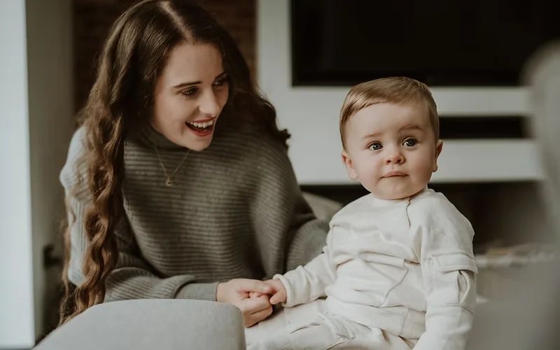 Charlotte with her son