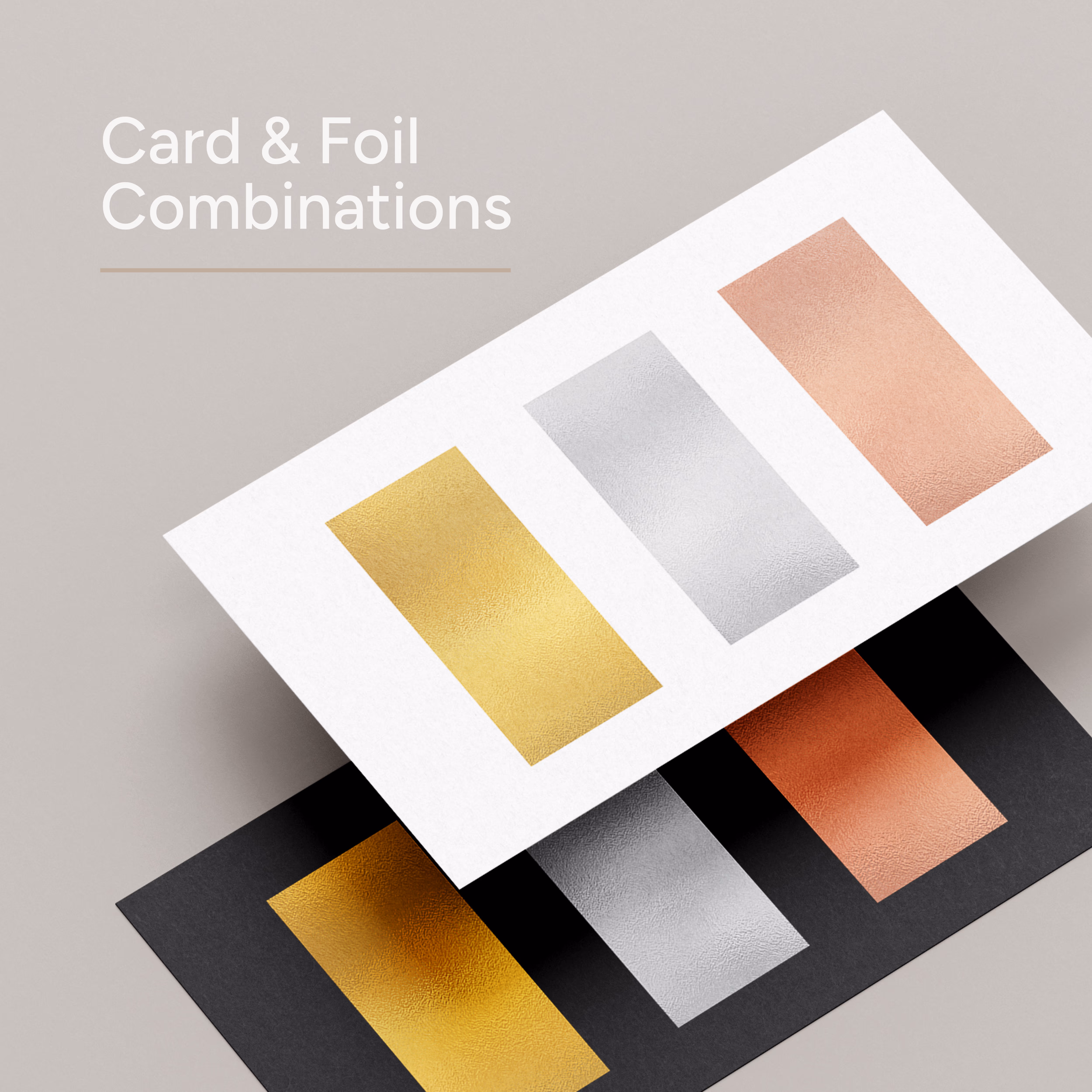 Card and foil combinations